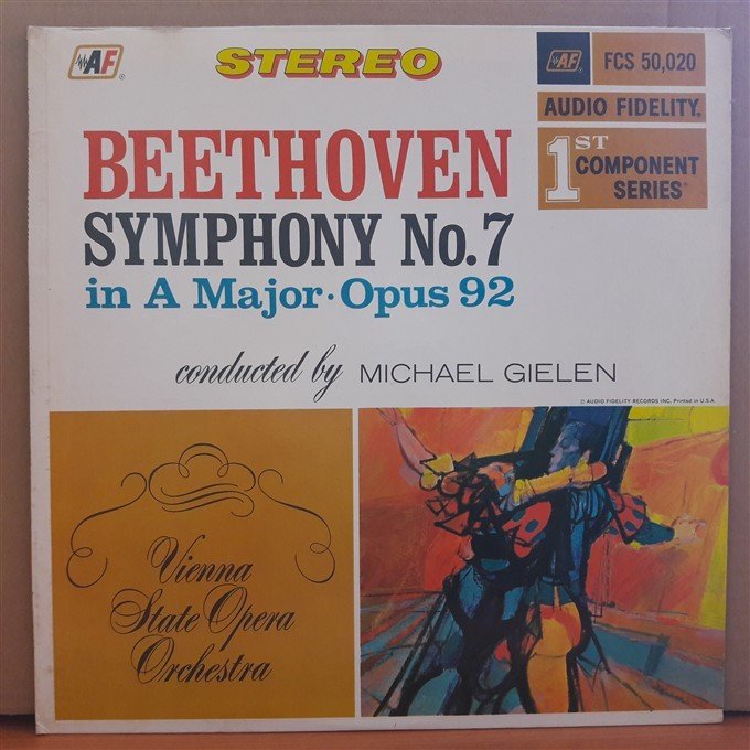 BEETHOVEN: SYMPHONY NO.7, VIENNA STATE OPERA ORCHESTRA, MICHAEL GIELEN (1966) - LP 2.EL PLAK