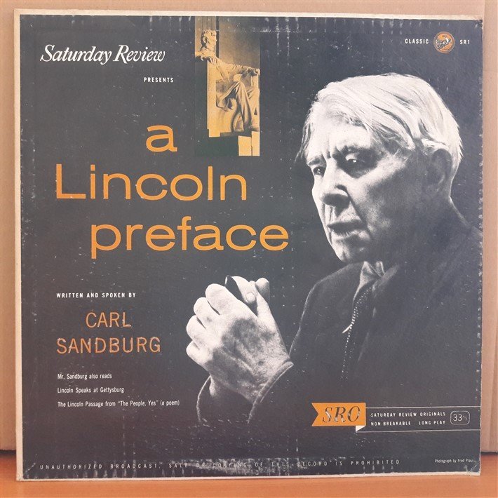 A LINCOLN PREFACE - CARL SANDBURG - LP 2.EL PLAK