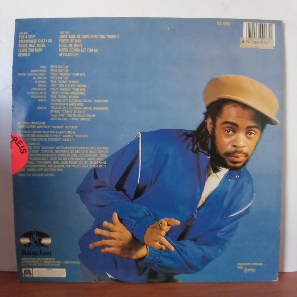 PETER CULTURE – PRESSURE MAN (1986) - LP 2.EL PLAK