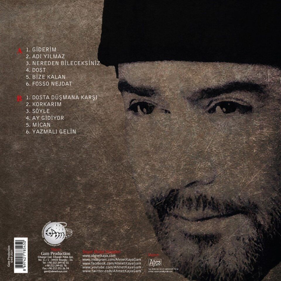 AHMET KAYA - DOSTA DÜŞMANA KARŞI (1998) - LP 2025 BASIM SIFIR PLAK