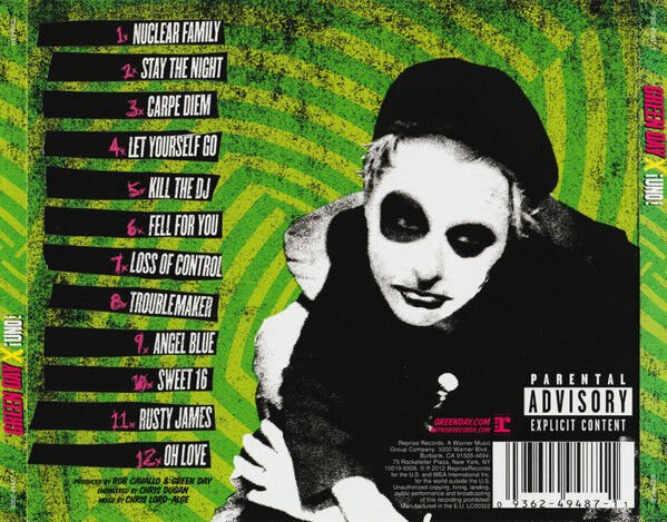 GREEN DAY - UNO (2012) - CD JEWEL CASE AMBALAJINDA SIFIR