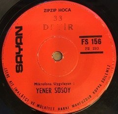 YENER SÜSOY - ZIPZIP HOCA / AKILLI KAPLUMBAĞA 7'' 33 DEVİR