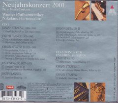 NEW YEAR'S CONCERT - 2001 WIENER PHILHARMONIKER / N. HARNONCOURT - 2CD 2.EL