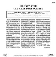 MILES DAVIS - RELAXIN' WITH MILES DAVIS QUINTET (1958) - LP 180GR 2015 EDITION SIFIR