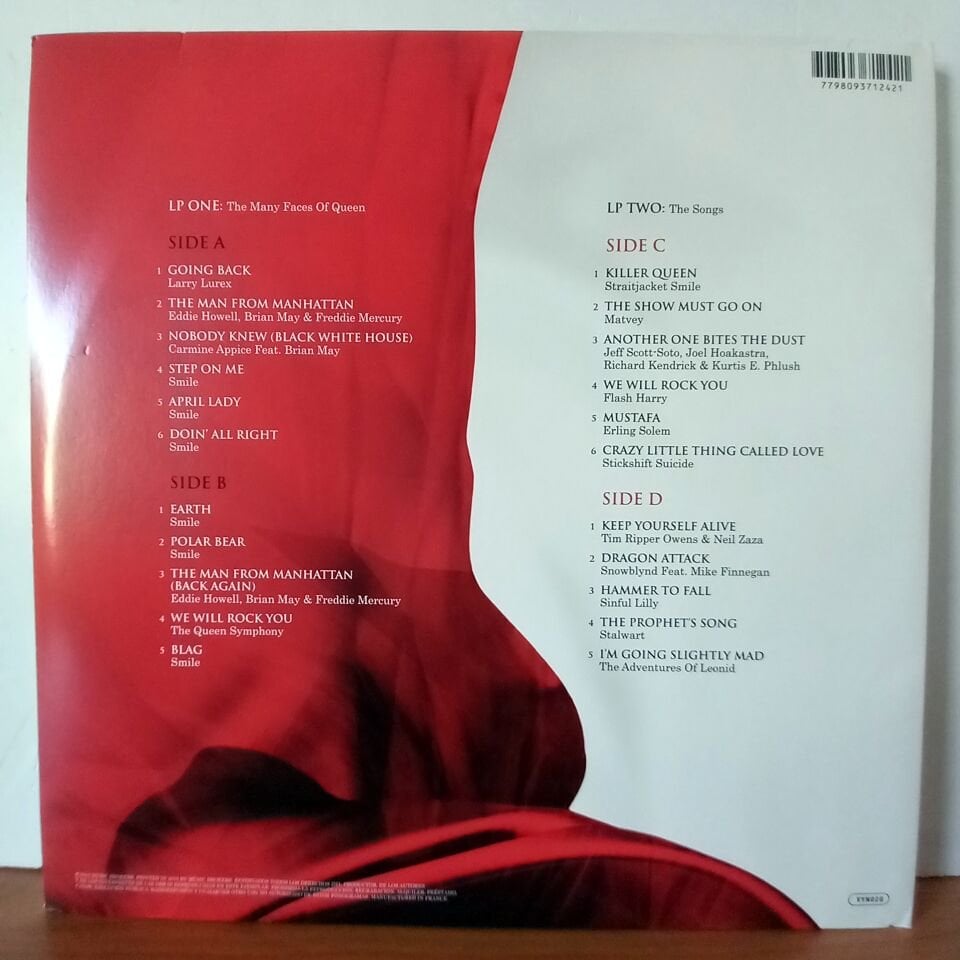 VARIOUS – THE MANY FACES OF QUEEN (2019) - 2LP LIMITED EDITION RED COLOR VINYL 180G 2.EL PLAK