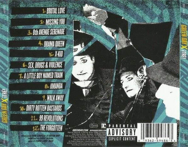 GREEN DAY - TRE (2012) - CD JEWEL CASE AMBALAJINDA SIFIR