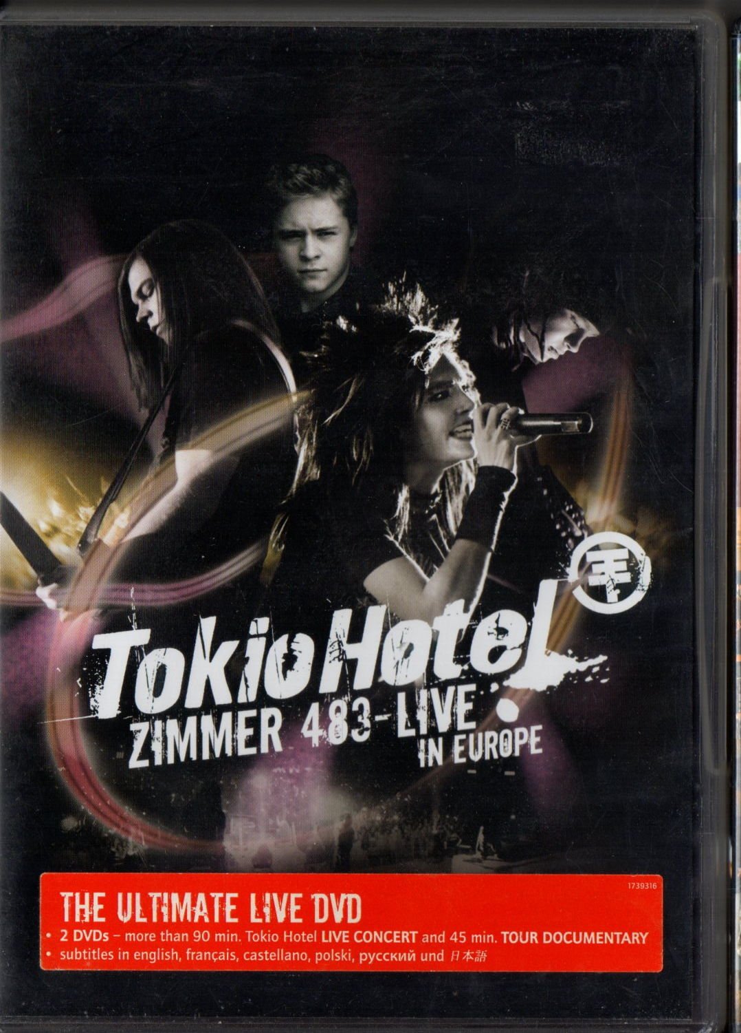 TOKIO HOTEL – ZIMMER 483 - LIVE IN EUROPE (2007) - 2xDVD 2.EL