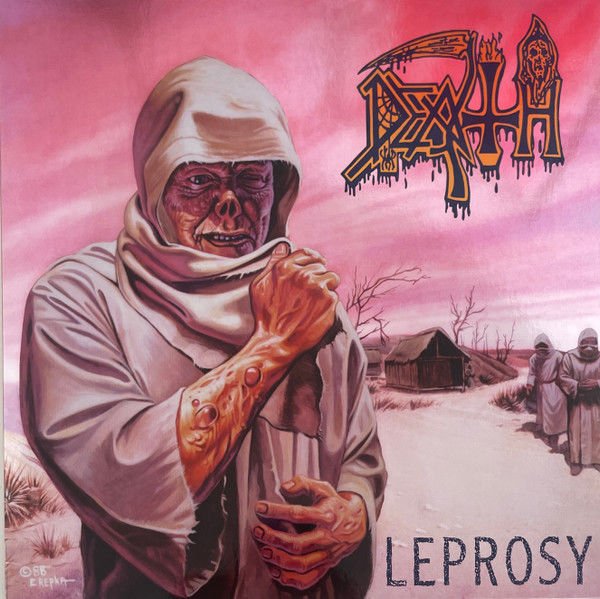 DEATH - LEPROSY (1988) - LP 2024 TRI-COLOR MERGE WITH SPLATTER SIFIR PLAK