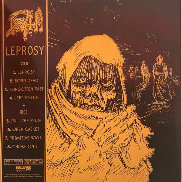 DEATH - LEPROSY (1988) - LP 2024 TRI-COLOR MERGE WITH SPLATTER SIFIR PLAK