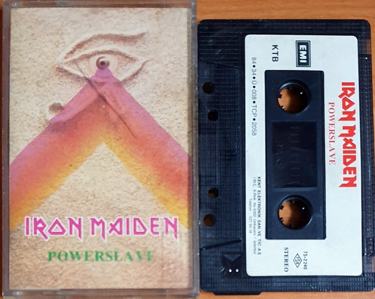 IRON MAIDEN - POWERSLAVE (1984) - KASET KENT 2.EL