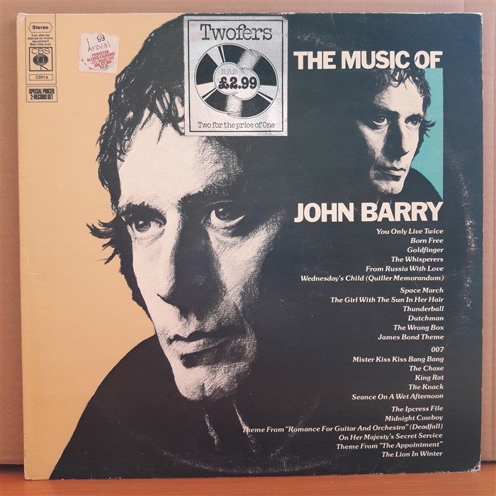 THE MUSIC OF JOHN BARRY (1976) - 2LP 2.EL PLAK
