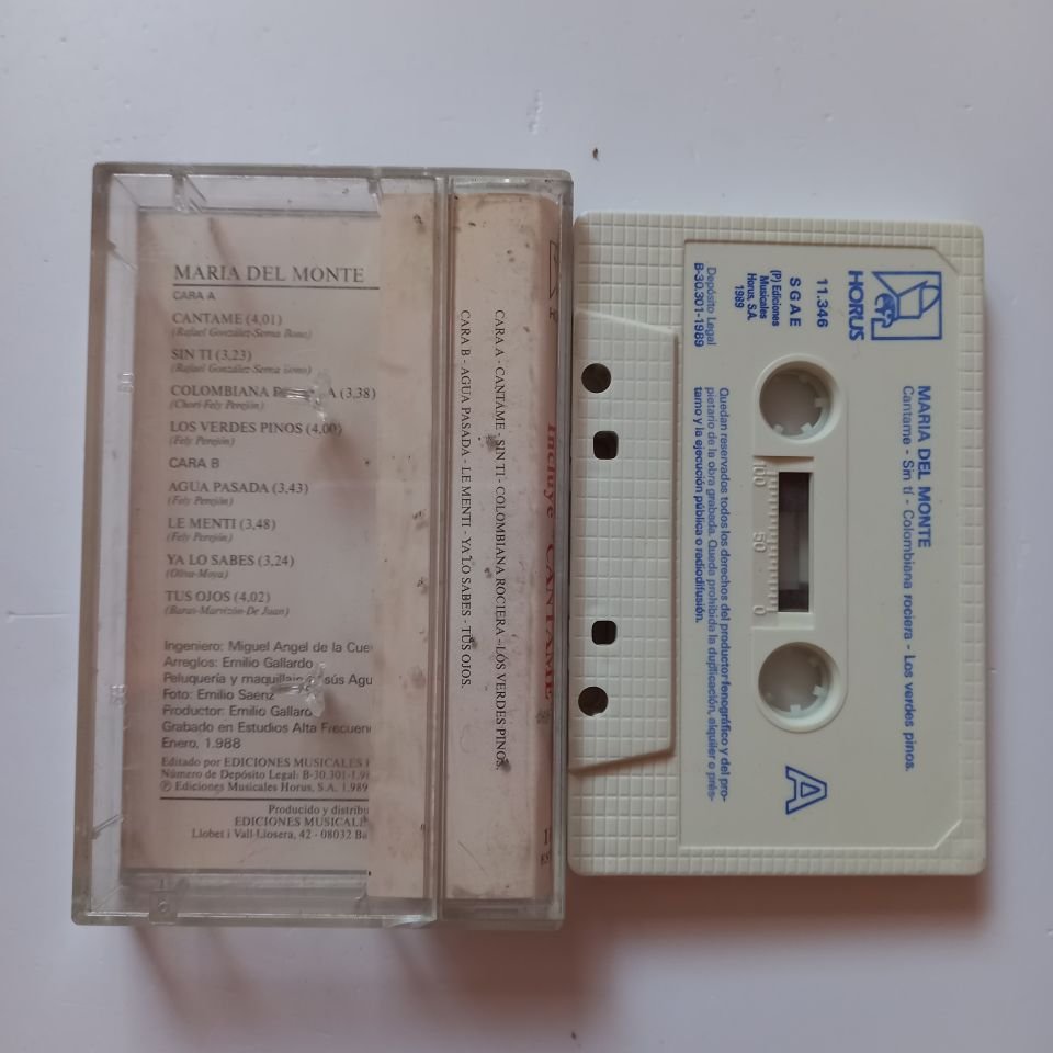 MARIA DEL MONTE - ESPECIAL RACK / INCLUYE ''CANTAME'' (1989) - KASET 2.EL