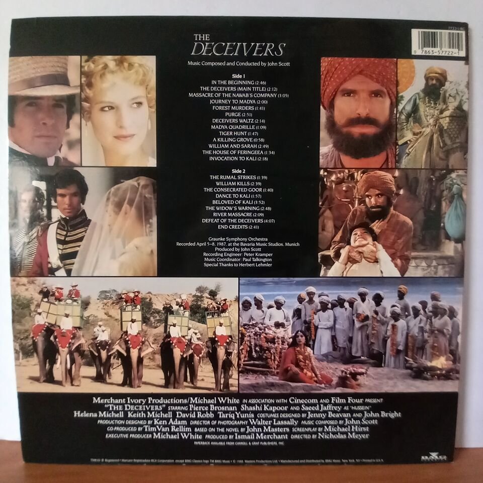 THE DECEIVERS ORIGINAL SOUNDTRACK RECORDING / JOHN SCOTT (1988) - LP 2.EL PLAK