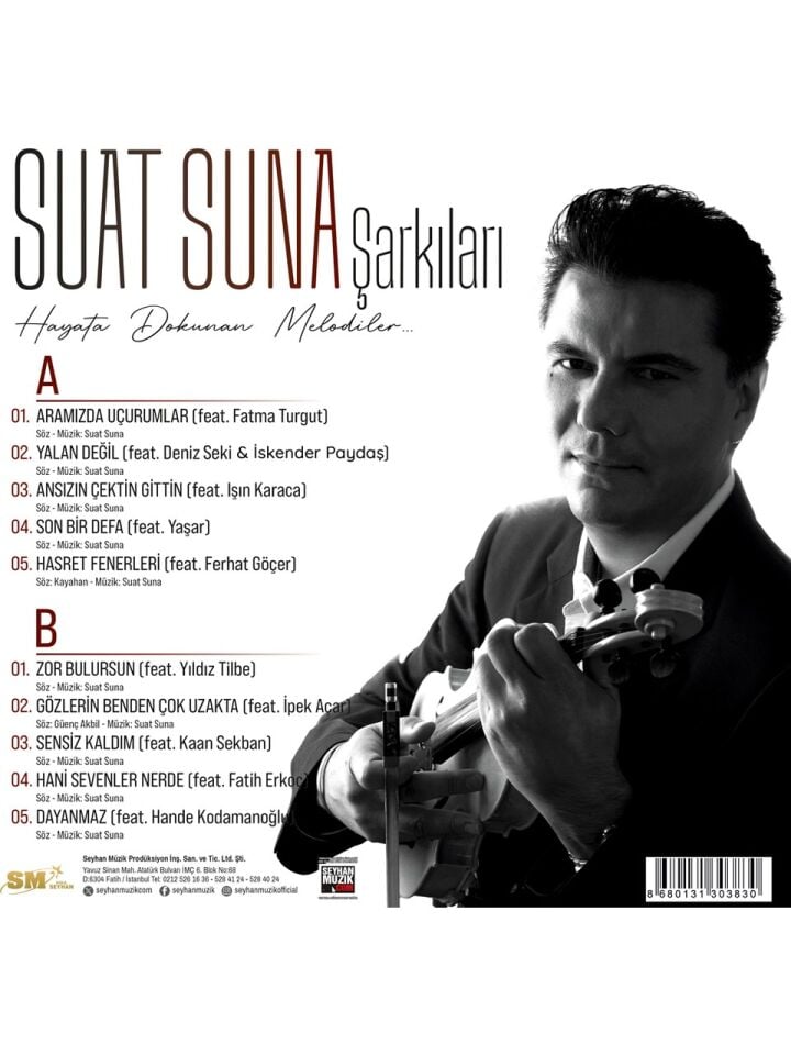 SUAT SUNA - SUAT SUNA ŞARKILARI / HAYATA DOKUNAN MELODİLER (2025) - LP DENİZ SEKİ FATİH ERKOÇ FATMA TURGUT YAŞAR YILDIZ TİLBE SIFIR PLAK