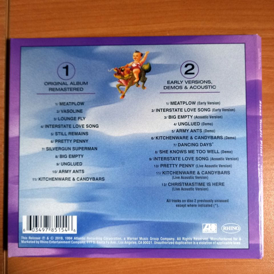 STONE TEMPLE PILOTS – PURPLE (1994) - CD 2019 REMASTERED REISSUE DELUXE EDITION 2.EL
