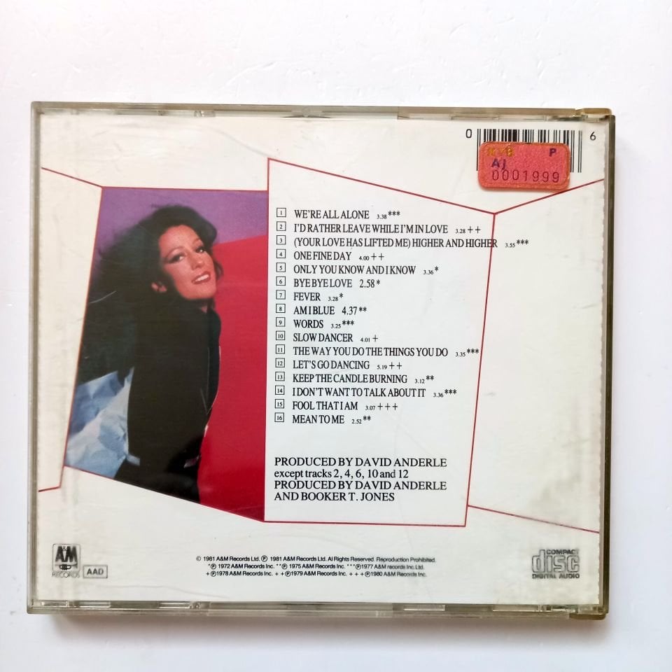 RITA COOLIDGE – GREATEST HITS (1985) - CD 2.EL