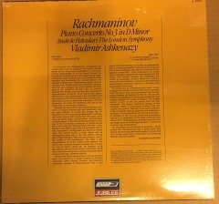 RACHMANINOV PIANO CONCERTO .NO.3 VLADIMIR ASHKENAZY, FISTOULARI LONDON SYM. 1982 SIFIR PLAK