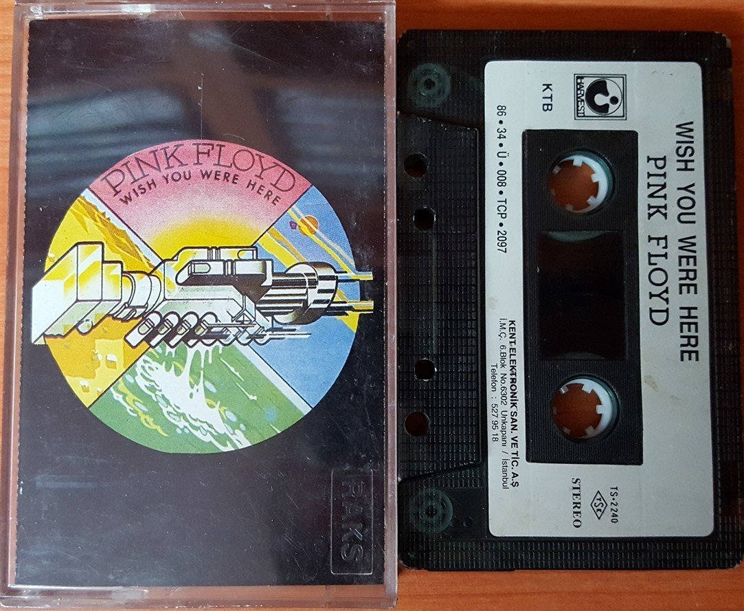 PINK FLOYD - WISH YOU WERE HERE (1986) KENT CASSETTE MADE IN TURKEY ''USED'' PAPER LABEL
