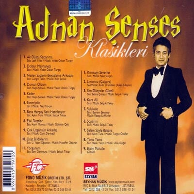 ADNAN ŞENSES – KLASİKLERİ 1976-2006 (2019) - 2CD REISSUE JEWEL CASE AMBALAJINDA SIFIR