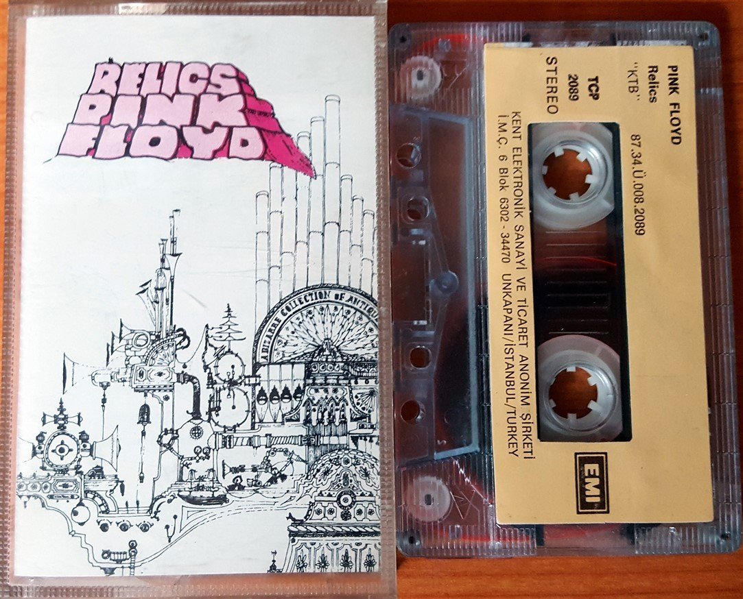 PINK FLOYD - RELICS (1987) KENT CASSETTE MADE IN TURKEY ''USED'' PAPER LABEL