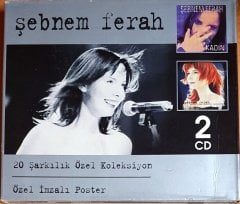 ŞEBNEM FERAH - KADIN + ARTIK KISA CÜMLELER KURUYORUM / ÖZEL İMZALI POSTER - 2CD 2.EL