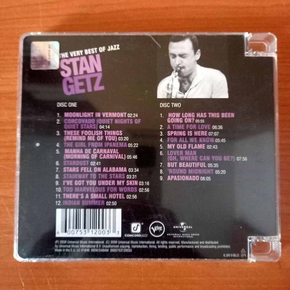 STAN GETZ – THE VERY BEST OF JAZZ (2008) - 2CD 2.EL