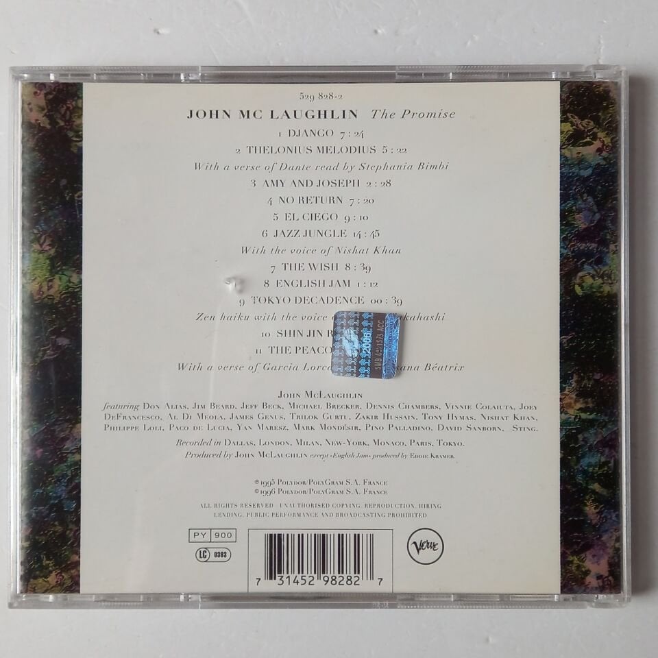 JOHN MCLAUGHLIN – THE PROMISE (1995) - CD 2.EL