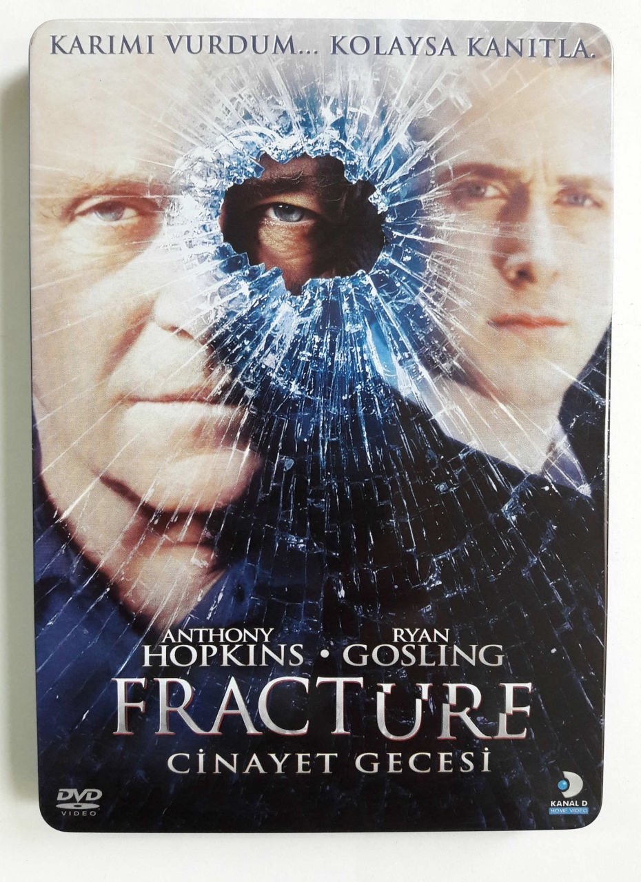 FRACTURE - CİNAYET GECESİ - ANTHONY HOPKINS - RYAN GOSLING - METAL KUTU DVD 2.EL
