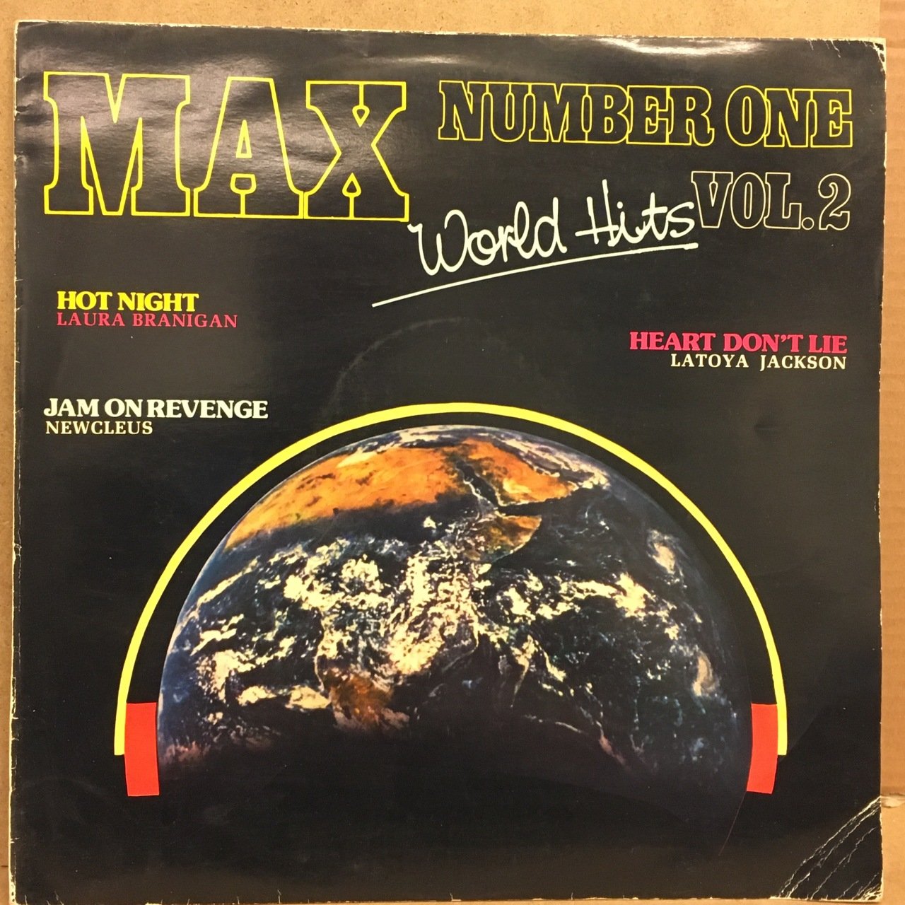 MAX NUMBER ONE VOL.2 WORLD HITS 2.EL PLAK 80LER KARIŞIK LAURA BRANIGAN LA TOYA JACKSON CAMEO