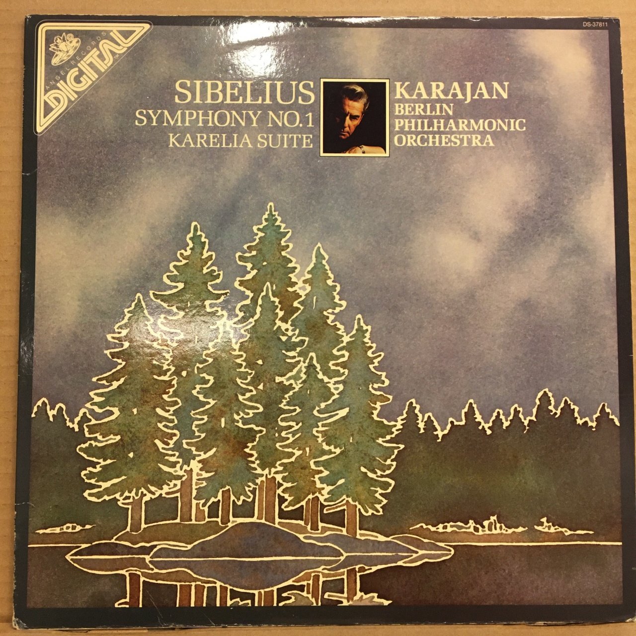 SIBELIUS SYMHONY NO.1 KARAJAN BERLIN PHIL. 1981 2.EL PLAK