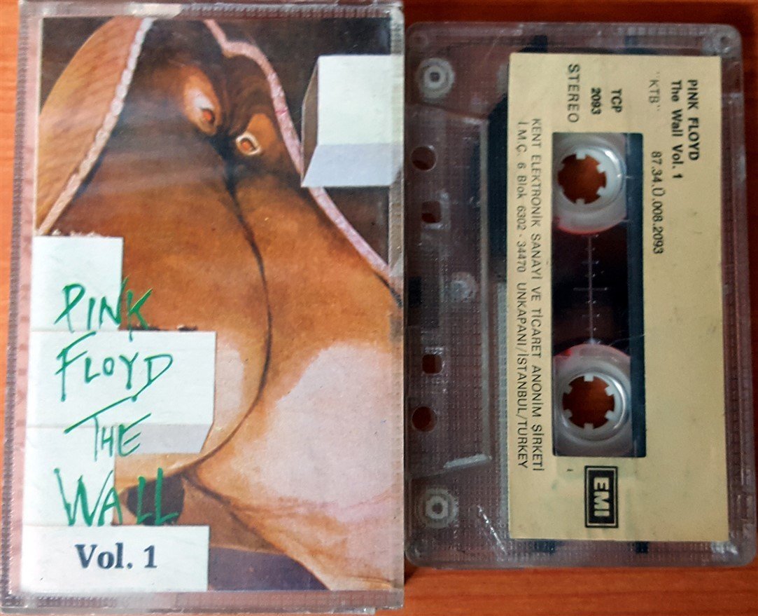 PINK FLOYD - THE WALL VOL 1 (1987) KENT CASSETTE MADE IN TURKEY ''USED'' PAPER LABEL