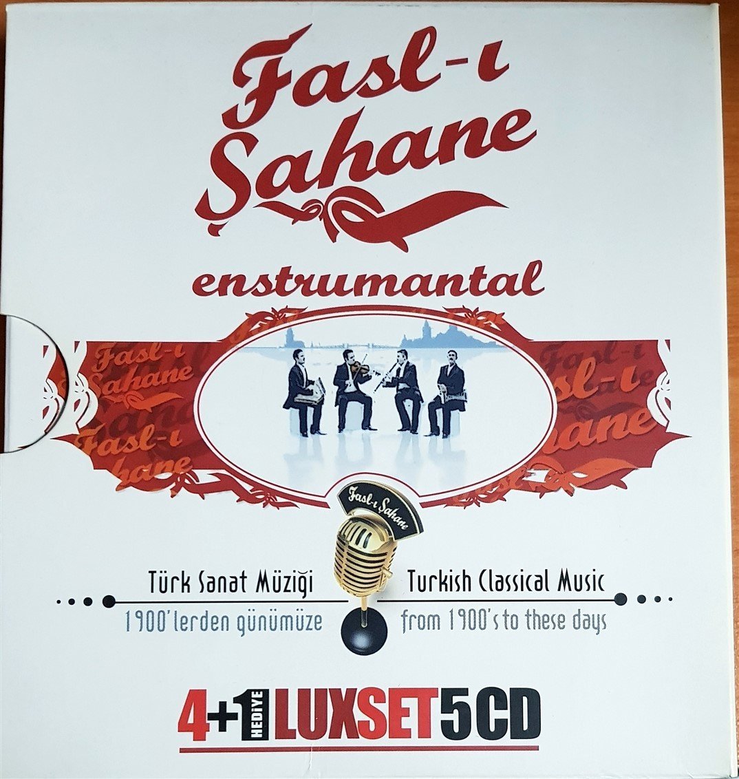 FASL-I ŞAHANE ENSTRUMANTAL / TÜRK SANAT MÜZİĞİ 1900'LERDEN GÜNÜMÜZE (2008) LUX SET / AJS MÜZİK 5CD 2.EL