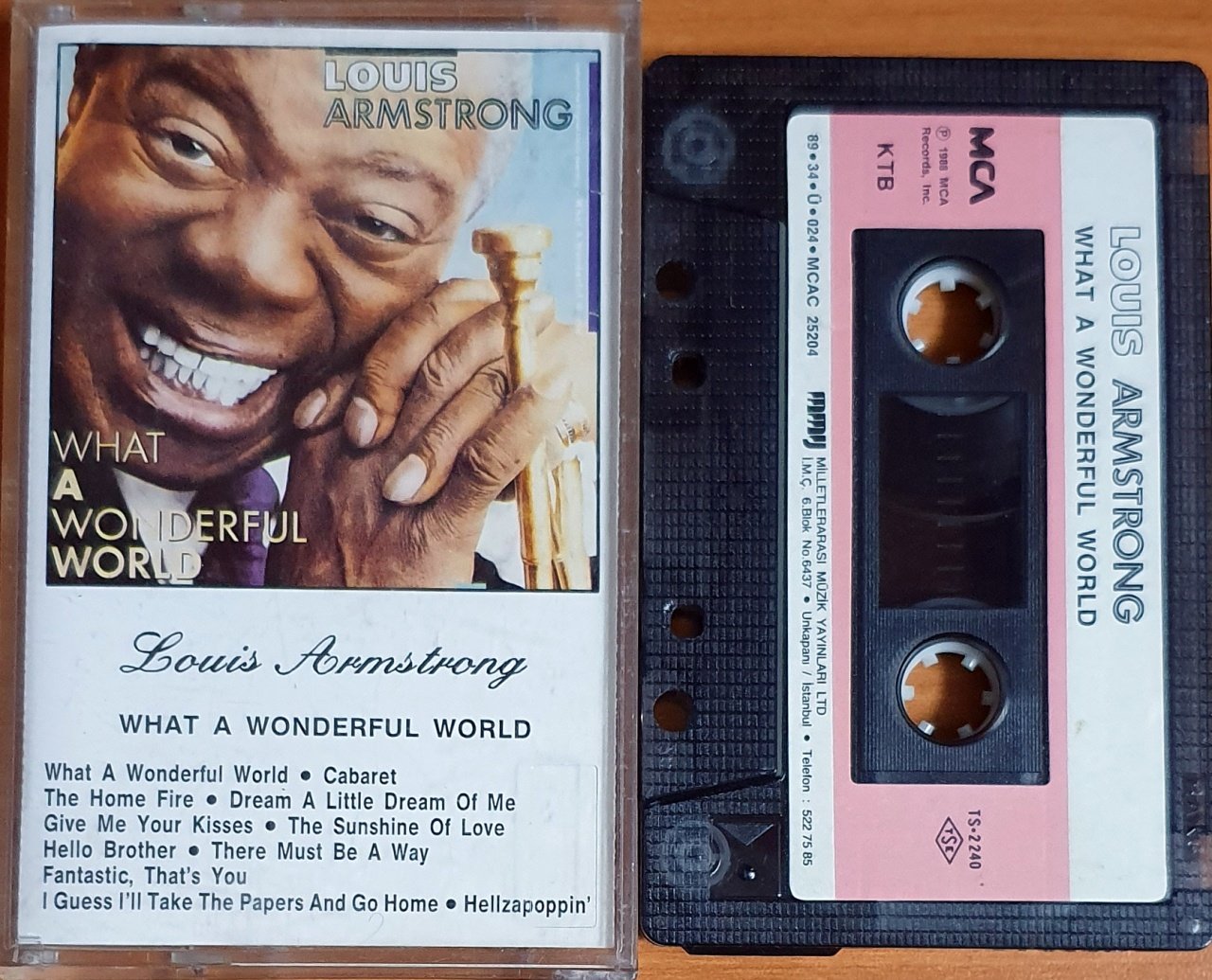 LOUIS ARMSTRONG - WHAT A WONDERFUL WORLD (1989) - KASET MMY 2.EL