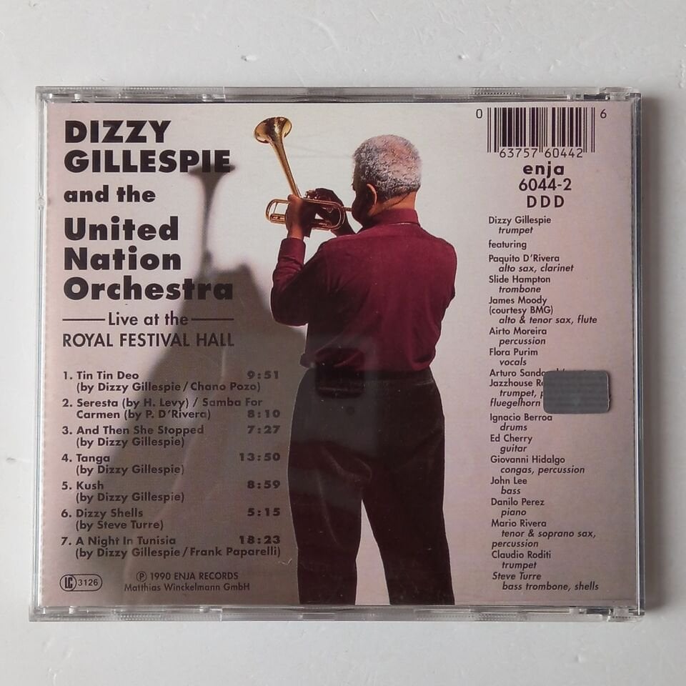 DIZZY GILLESPIE AND THE UNITED NATION ORCHESTRA – LIVE AT THE ROYAL FESTIVAL HALL (1990) - CD 2.EL
