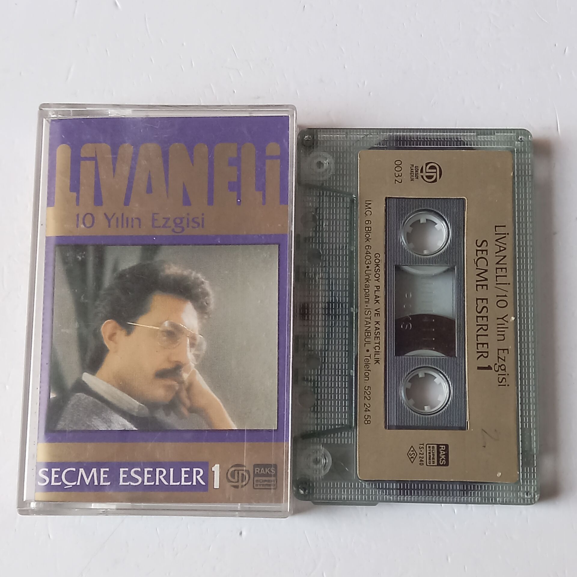 LİVANELİ - 10 YILIN EZGİSİ / SEÇME ESERLER 1 - KASET 2.EL