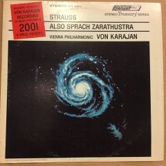 STRAUSS, ALSO SPRACH ZARATHUSTRA, KARAJAN VIENNA PHIL. 1968 2.EL PLAK