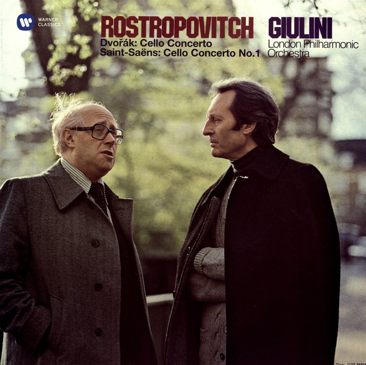 DVOŘÁK: CELLO CONCERTO, SAINT-SAENS: CELLO CONCERTO No:1 ROSTROPOVICH GIULINI 2LP 2017 SIFIR2LP