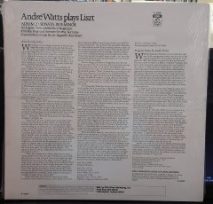 ANDRÉ WATTS PLAYS LISZT: SONATA IN B MINOR (1986) - DÖNEM BASKISI PLAK SIFIR