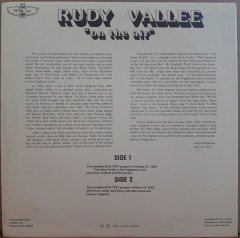 RUDY VALLEE - ON THE AIR (1977) - LP 2.EL PLAK