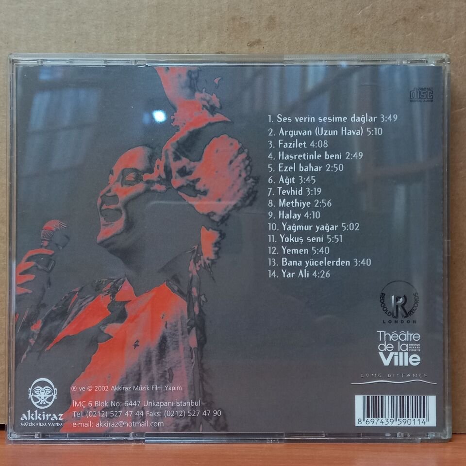 SABAHAT AKKİRAZ - KONSERLER / PARIS, LONDRA (2002) - CD 2.EL