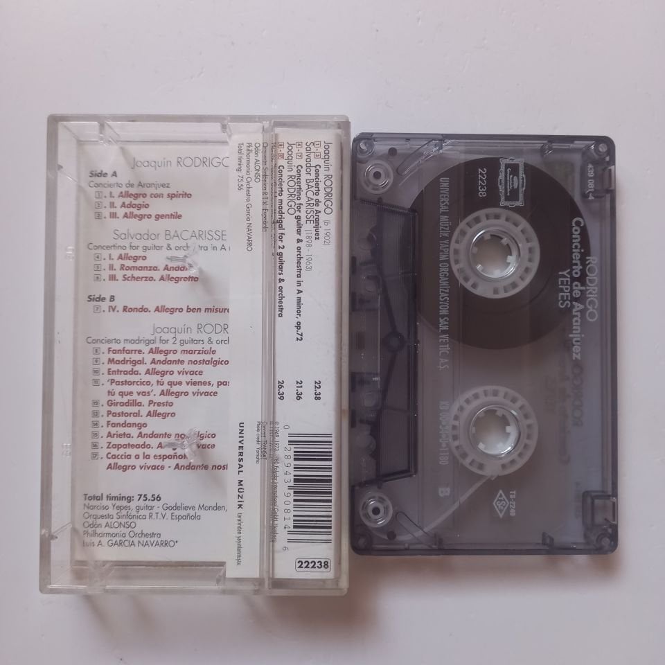 RODRIGO, YEPES - CONCIERTO DE ARANJUEZ / THE 100 CLASSICS 74 (2000) - KASET 2.EL