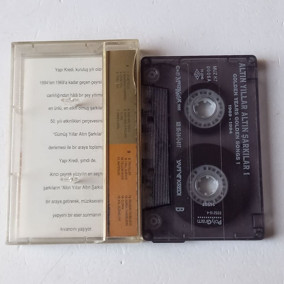 ALTIN YILLAR ALTIN ŞARKILAR 1 1969-1994 (1995) - KASET 2.EL