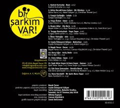 Bİ ŞARKIM VAR / STÜDYO / BARIŞ UĞUR BAŞAK YAVUZ EMRE AKBAY FULYA ÖZLEM (2016) CD SIFIR