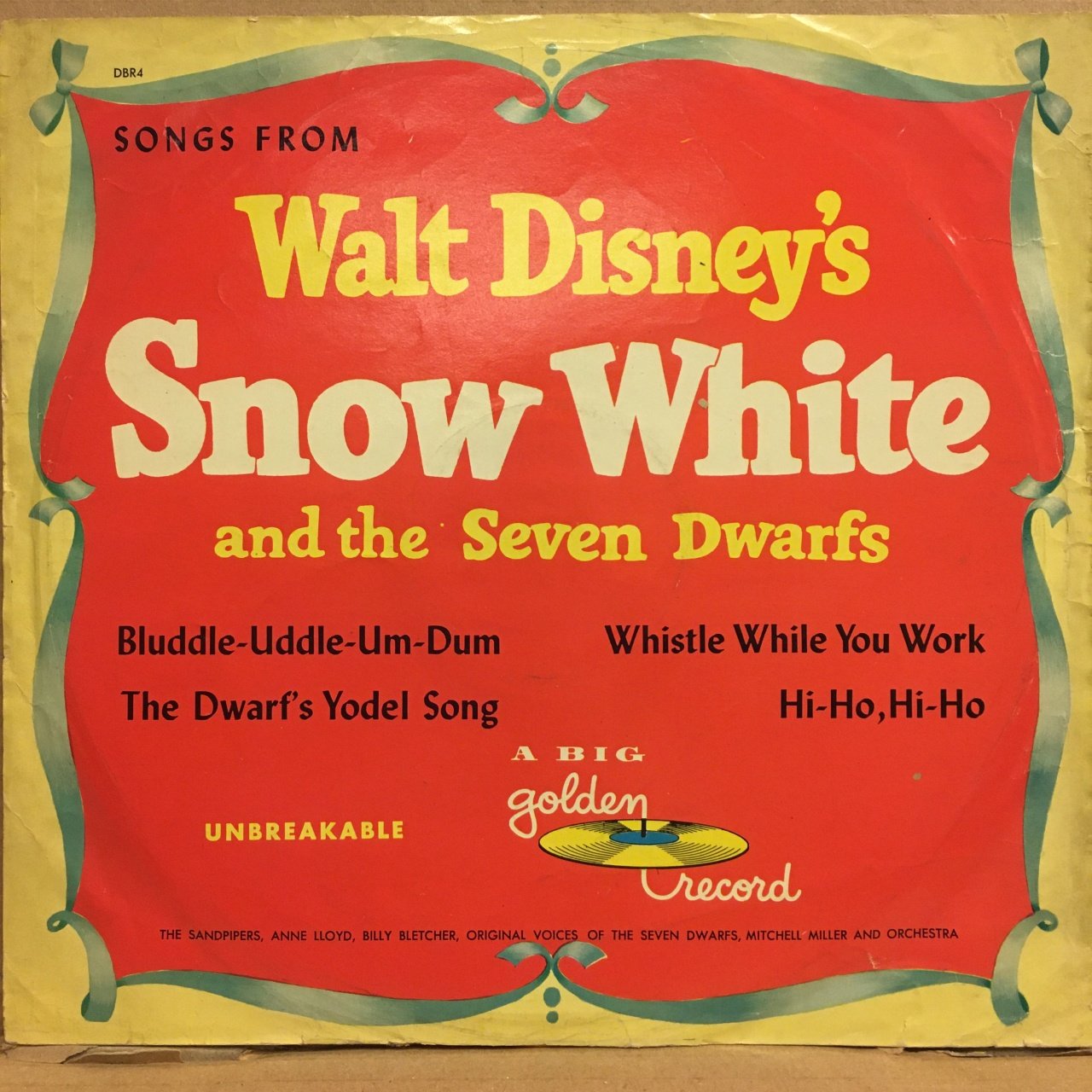 WALT DISNEY'S SNOW WHITE 10'' RENKLİ 2.EL PLAK