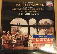 ROSSINI-RESPIGHI LA BOUTIQUE FANTASQUE (BALLET) / BRITTEN-ROSSINI SOIREES MUSICALES RICHARD BONYNGE 1982 SIFIR PLAK