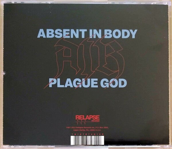 ABSENT IN BODY - PLAGUE GOD (2022) - CD SLUDGE POST METAL EXPERIMENTAL SIFIR