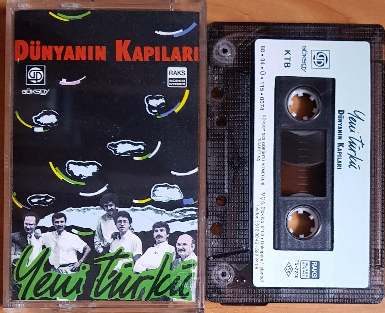 YENİ TÜRKÜ - DÜNYANIN KAPILARI (1988) GÖKSOY KASET 2.EL