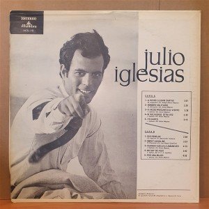 JULIO IGLESIAS - JULIO IGLESIAS (1972) - LP 2.EL PLAK