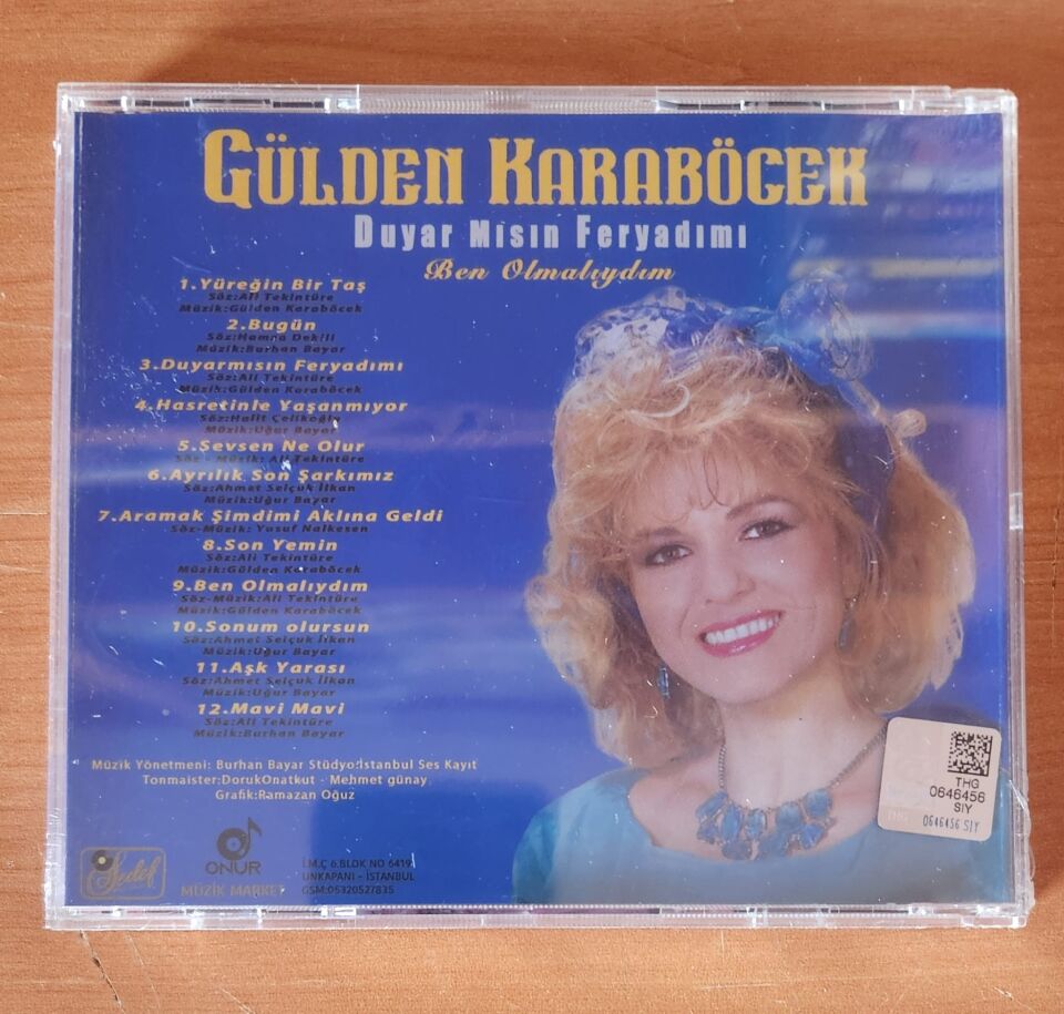 GÜLDEN KARABÖCEK – DUYAR MISIN FERYADIMI (1985) - CD REISSUE JEWEL CASE AMBALAJINDA SIFIR