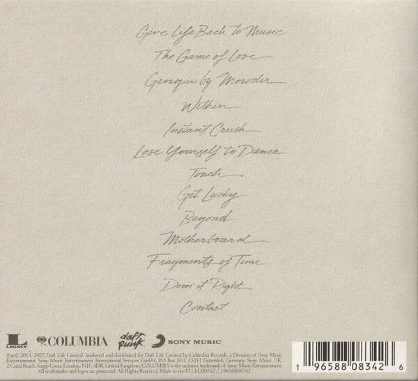 DAFT PUNK - RANDOM ACCESS MEMORY / THE DRUMLESS EDITION (2023) - CD DIGIPACK GATEFOLD SLEEVE / AMBALJINDA SIFIR